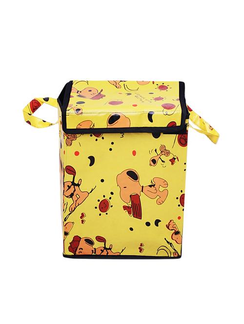 yellow cartoon design foldable laundry basket - 14140751 - Very Small Image - 1