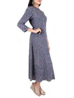 anarkali printed kurta - 14146413 - Standard Image - 2