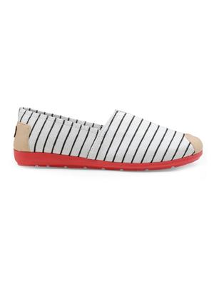white canvas slip on casual shoes - 14152562 - Standard Image - 2