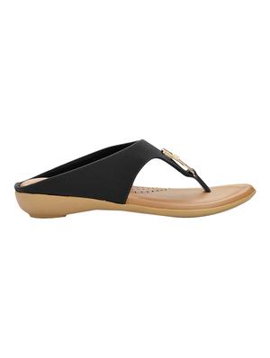 black pu slippers - 14154529 - Standard Image - 2