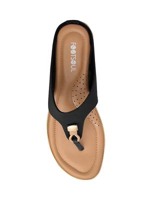 black pu slippers - 14154529 - Standard Image - 5
