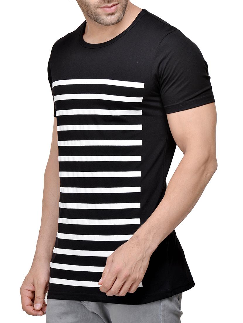 monochrome striped t-shirt - 14159208 - Zoom Image - 2