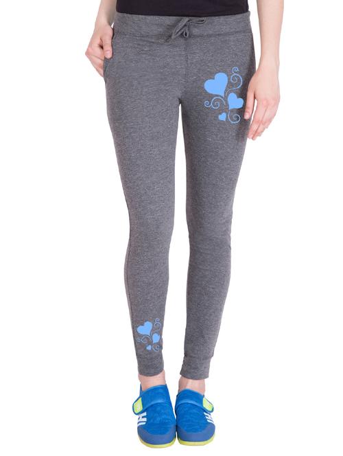 grey cotton track pants - 14160411 - Standard Image - 1