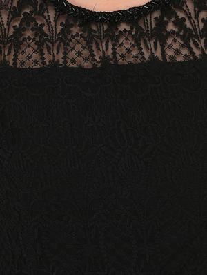 floral laced a-line dress - 14160636 - Standard Image - 5