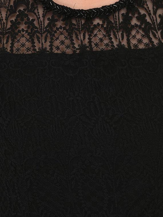 floral laced a-line dress - 14160636 - Zoom Image - 5