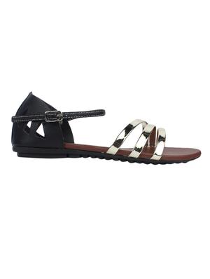 black ankle strap sandal - 14165428 - Standard Image - 2