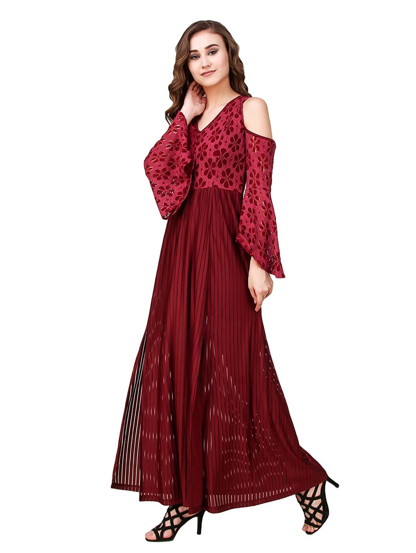 maroon maxi dress - 14169093 - Zoom Image - 2