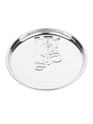 double walled stainless steel pooja thali with set of 5 diya - 14174811 - Standard Image - 2