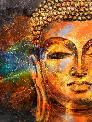 Beautifully printed wooden frame Buddha Wall Paintings - 14176921 - Standard Image - 5