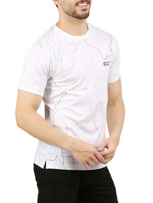white all over print t-shirt - 14179490 - Standard Image - 2