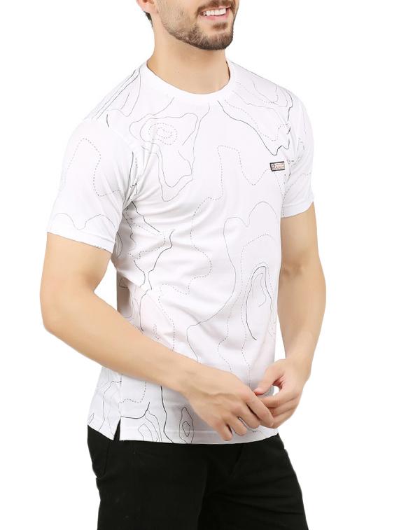 white all over print t-shirt - 14179490 - Zoom Image - 2