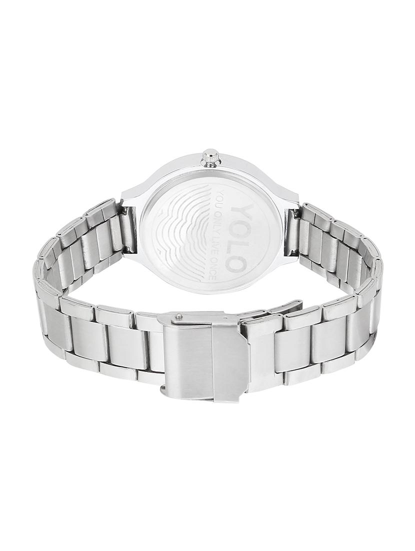yolo stainless steel analog white dial women's watch-ylc-098 - 14180479 - Zoom Image - 2