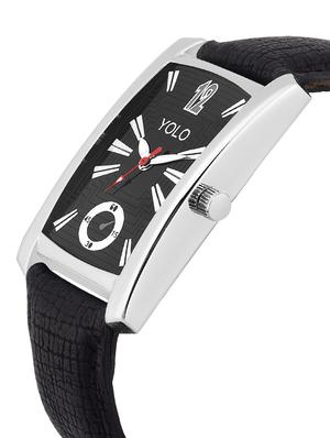 yolo men'z black dial rectangular wrist watch - 14180485 - Standard Image - 2