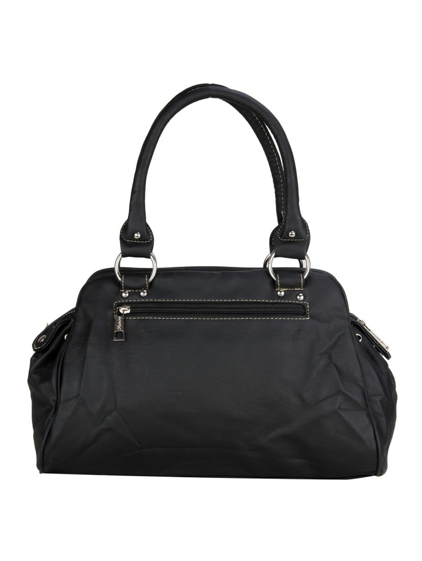 black leatherette handbag - 14184646 - Zoom Image - 2