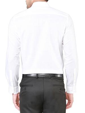 white cotton formal shirt - 14185458 - Standard Image - 2
