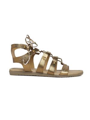 copper faux leather gladiators sandals - 14189360 - Standard Image - 2