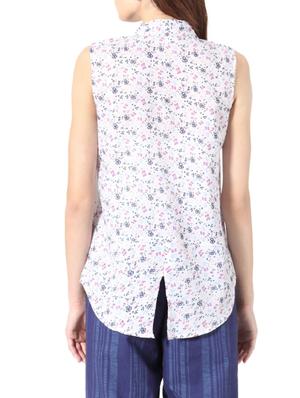 white cotton casual shirt - 14195214 - Standard Image - 2
