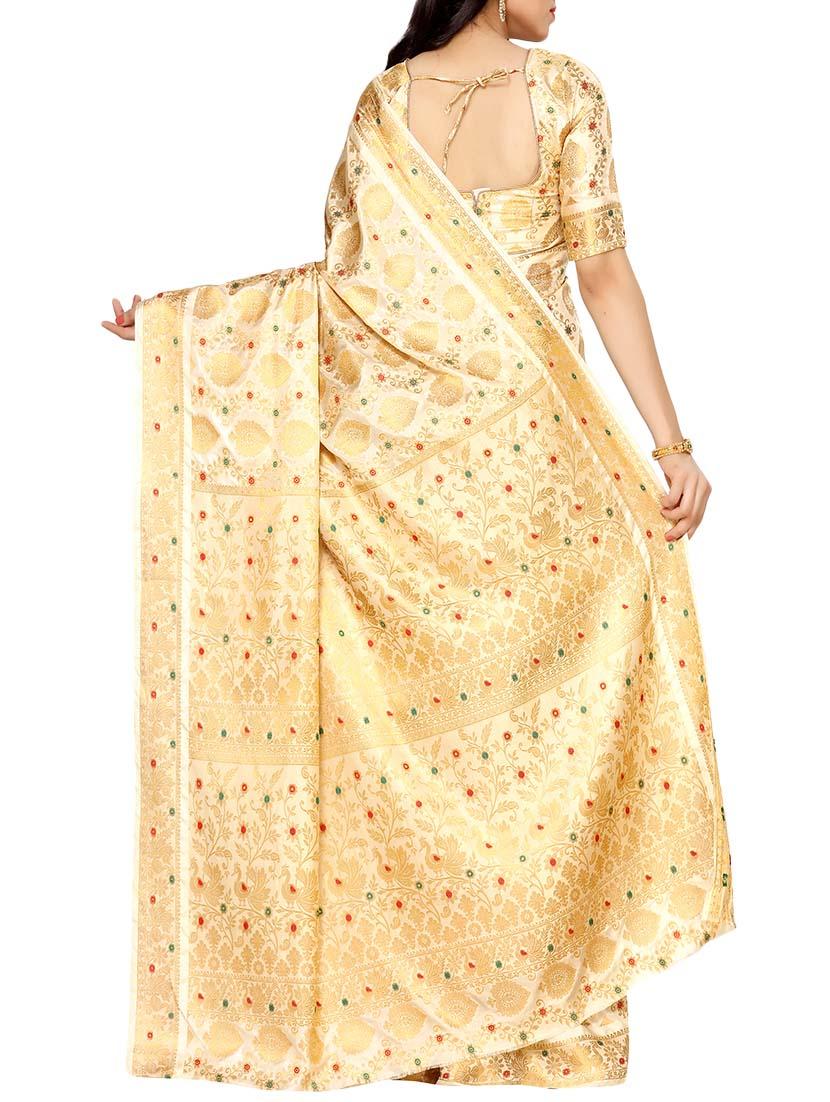 zari kanjivaram saree with blouse - 14198612 - Zoom Image - 2