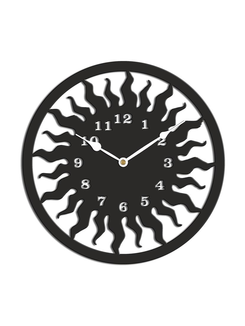 sehaz artworks sun in circle black wall clock - 14205693 - Zoom Image - 2
