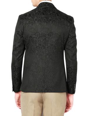 black polyester casual blazer - 14206810 - Standard Image - 2