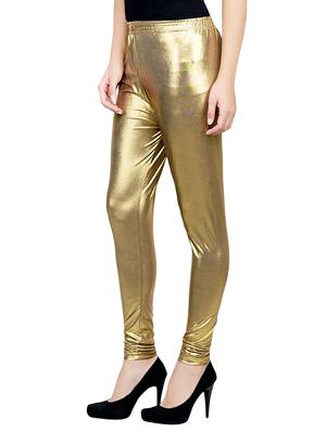 gold viscose leggings - 14212631 - Standard Image - 2