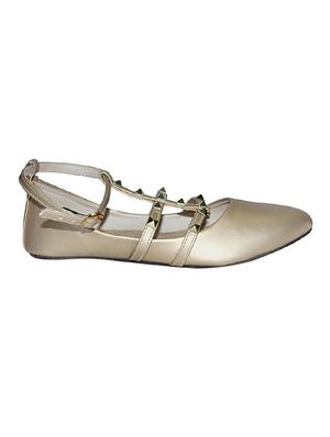gold ankle strap sandal - 14216186 - Standard Image - 2