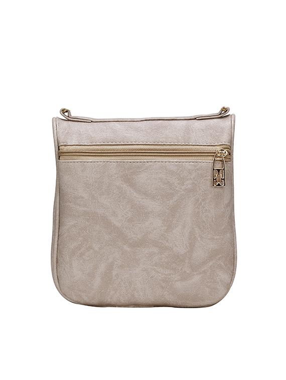 cream leatherette regular sling bag - 14218908 - Zoom Image - 2