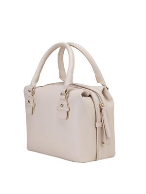cream leatherette regular handbag - 14219403 - Standard Image - 5