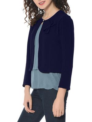 navy blue nylon shrug - 14220104 - Standard Image - 2