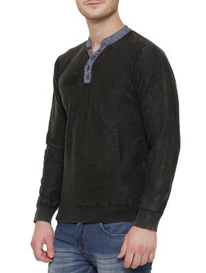 charcoal grey cotton sweatshirt - 14221411 - Standard Image - 2