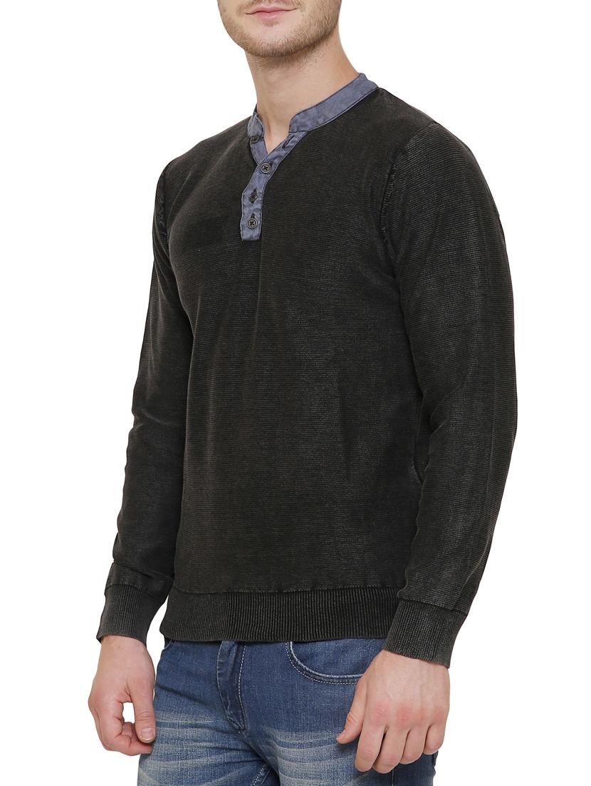 charcoal grey cotton sweatshirt - 14221411 - Zoom Image - 2
