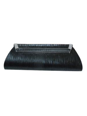 black leatherette ethnic clutch - 14222472 - Standard Image - 2