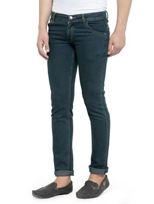 green denim plain jeans - 14223368 - Standard Image - 2