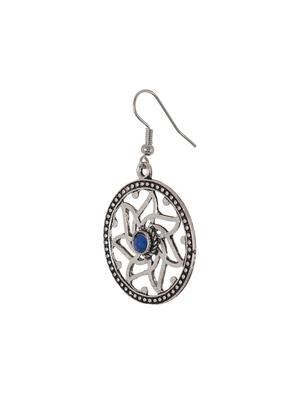 blue metal drop earrings - 14224445 - Standard Image - 2