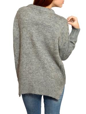 grey acrylic regular pullover - 14225034 - Standard Image - 2