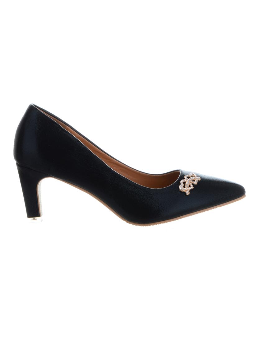 black fabric slip on pumps - 14229115 - Zoom Image - 2