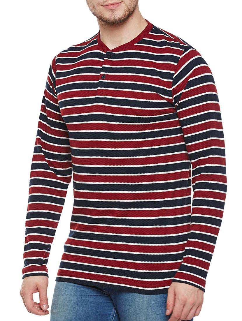 maroon cotton t-shirt - 14232075 - Zoom Image - 2