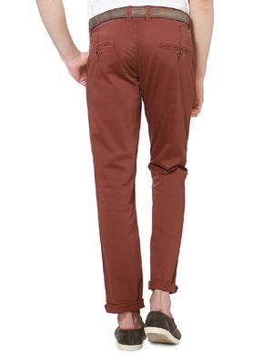 red cotton chinos casual trousers - 14237987 - Standard Image - 2