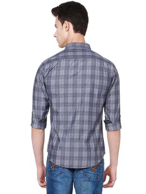 grey cotton casual shirt - 14238080 - Standard Image - 2