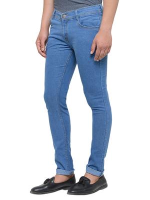 light blue denim plain jeans - 14238678 - Standard Image - 2
