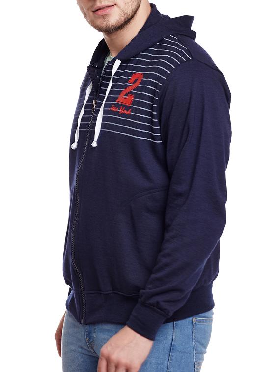 navy blue cotton sweatshirt - 14250452 - Zoom Image - 2