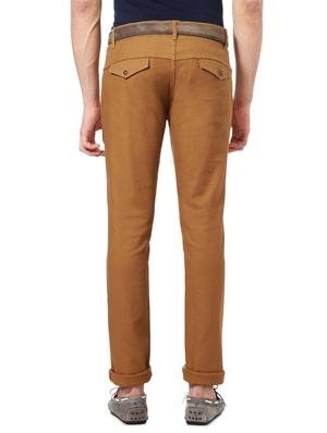 brown cotton chinos casual trousers - 14258416 - Standard Image - 2