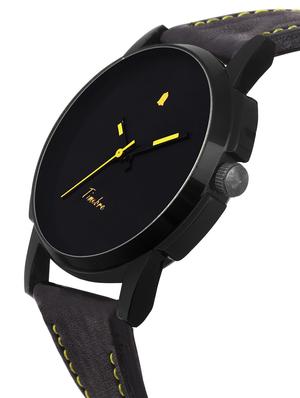 timebre men black furry casual analog watch - 14264860 - Standard Image - 2