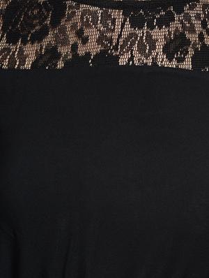 solid black blouson dress - 14265106 - Standard Image - 5