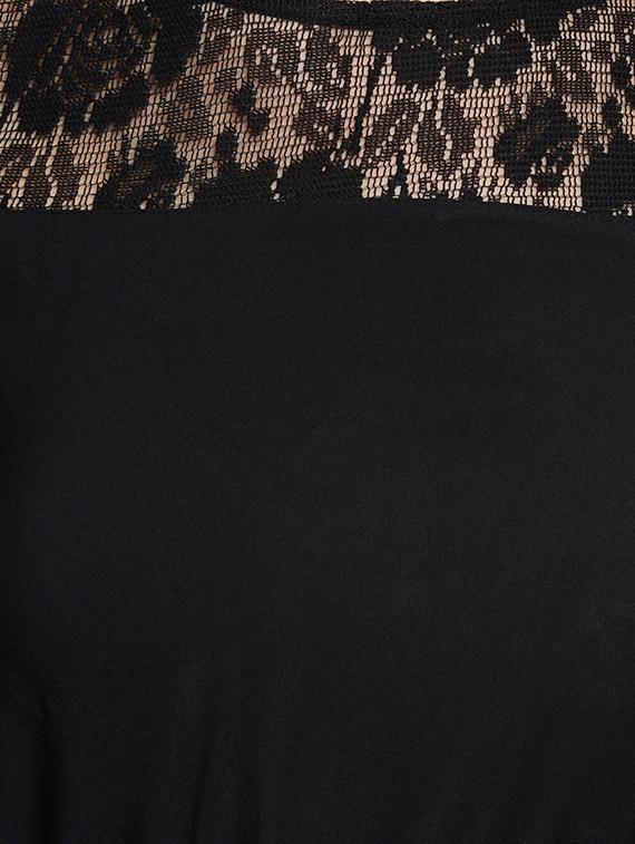 solid black blouson dress - 14265106 - Zoom Image - 5