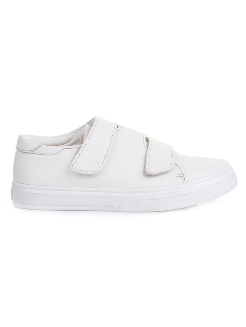 white leatherette slip on sneaker - 14268561 - Zoom Image - 2