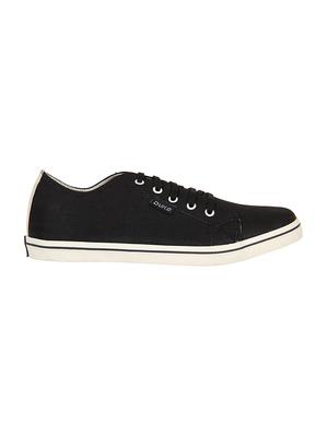 black Canvas lace up sneaker - 14292625 - Standard Image - 2