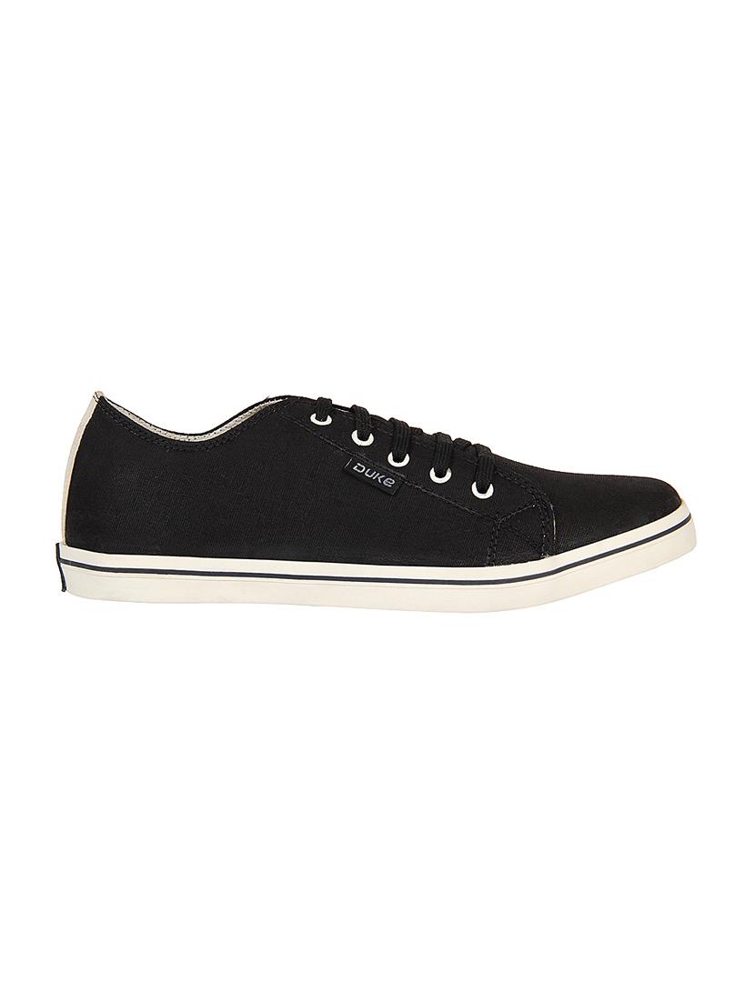black Canvas lace up sneaker - 14292625 - Zoom Image - 2