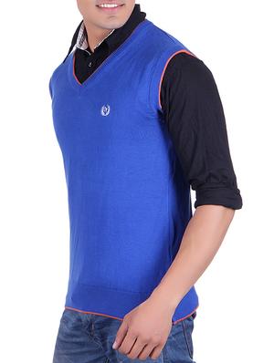 blue cotton pullover - 14314778 - Standard Image - 2