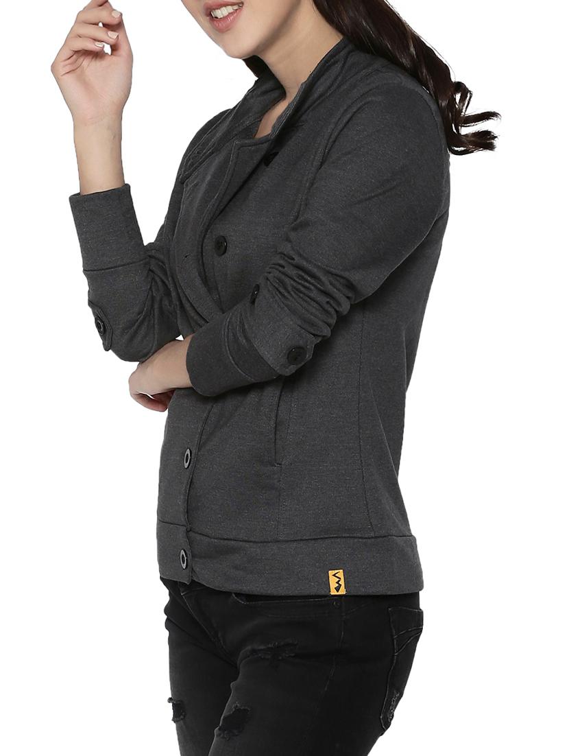 grey cotton jacket - 14320449 - Zoom Image - 2